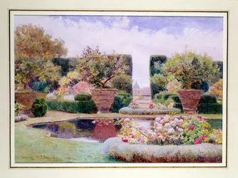 Ein formaler Garten in Rom